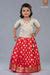 Girls Red Butterfly Lehenga Pattu Pavadai