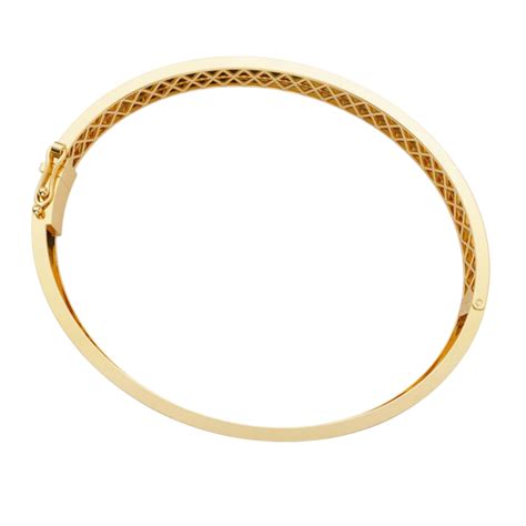 Buy Roman Numeral Gold Bangle Bracelet (0.03 CT) | Vai Ra