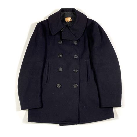 Vintage 50's USN 740N Military Naval Pea Coat Jacket – CobbleStore Vintage