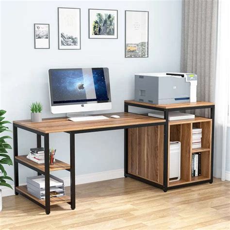 Furnishiaa Solid Wood Metal Study Table For Home & Office