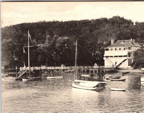 NORTHPORT YACHT CLUB & HARBOR : LONG ISLAND, NEW YORK : RPPC 1906 | THE ...