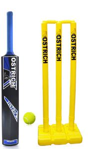 Ostrich Hard Plastic Cricket Kit Combo For Youth And Seniors (1 Piece ...