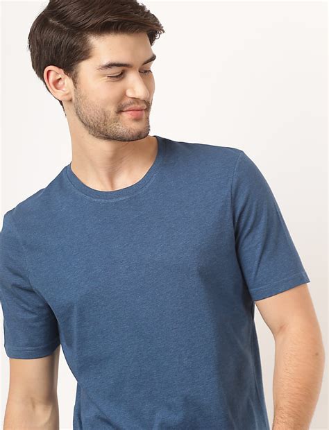 Buy Pure Cotton Plain Round Neck Tshirt at Marks & Spencer
