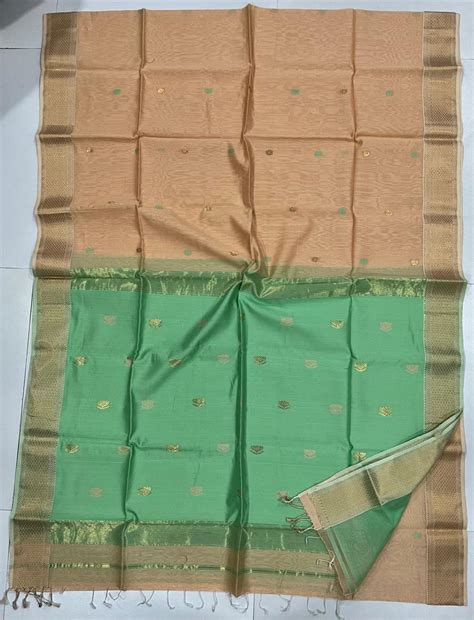 Pastel Maheshwari silk cotton saree – Navrangstyle