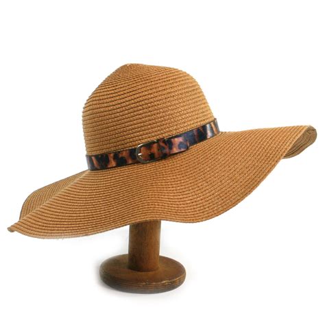 Womens/Ladies Foldable Wide Brimmed Beach Floppy Sun Hat in a Bag ...
