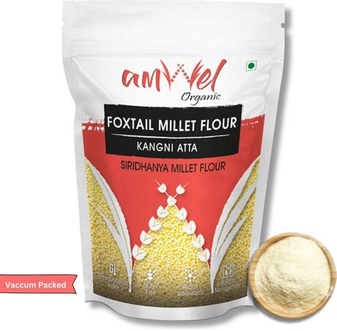 Amwel Organic Foxtail Millet Flour Kangni, Thinai, Kang, Rala Atta ...