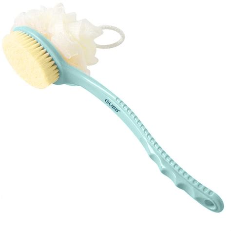 GUBB 2 IN 1 Loofah With Handle Back Scrubber | Dual Sided Exfoliating ...