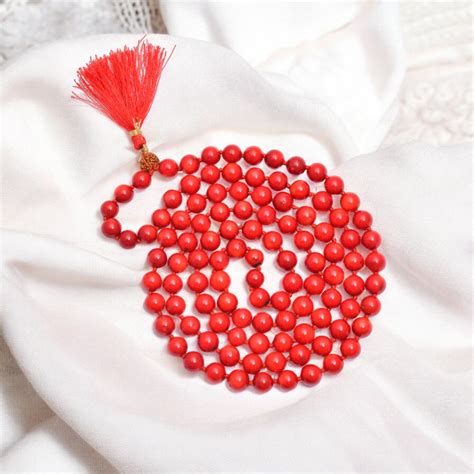Red Coral Japa Mala - Vitality & Passion Meditation Beads – Gemsrush