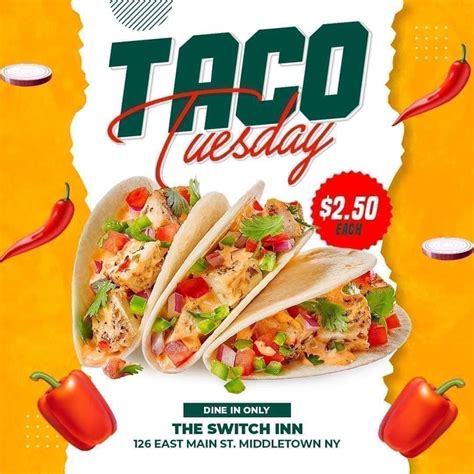 Taco Tuesday Every Tuesday @ The Switch Inn, 126 East Main St ...