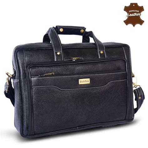 Leather Laptop Bag 36806 (Black) – SREELEATHERS