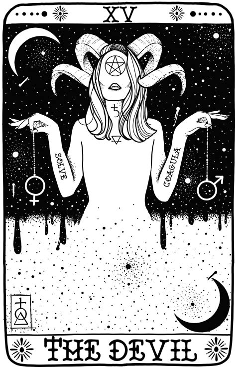 Devil Tarot Card Art