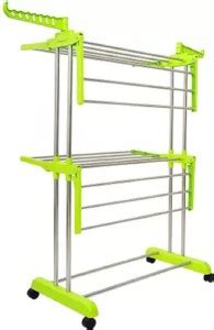 MSR Steel Floor Cloth Dryer Stand 2 Tier WHITE Price in India - Buy MSR ...