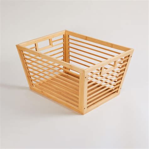 Buy Omnia Bamboo Laundry Basket from Home Centre at just INR 3499.0