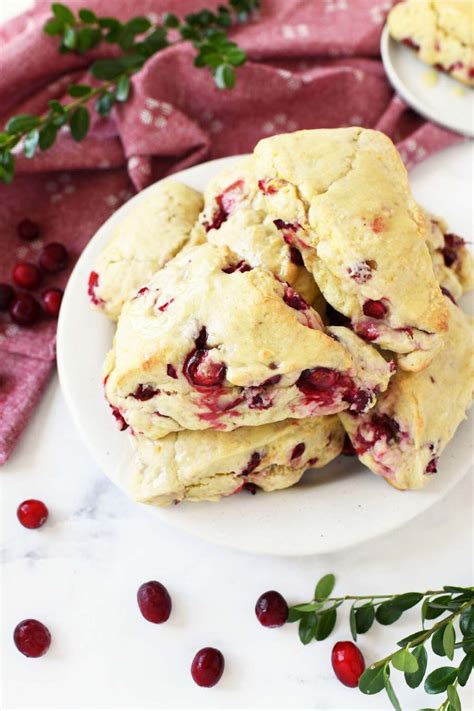 Super Moist Cranberry Orange Scones - Sizzling Eats