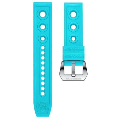 Steeldive Hole Rubber Watch Strap Watch Band - Light Blue 20 mm – DREAM ...