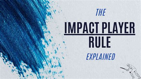 What is the Impact Player Rule in the IPL?