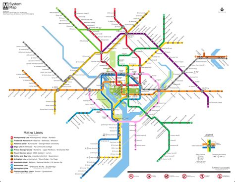 DC Train System Map 的图像结果
