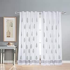 Buy LINENWALAS Cotton Curtains Set of 2, Canvas Door Curtains for Home ...