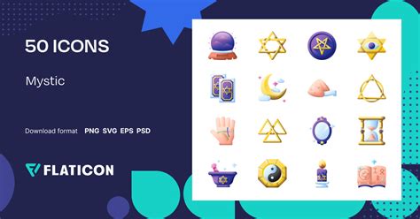 Mystic Icon Pack | Color | 50 .SVG Icons