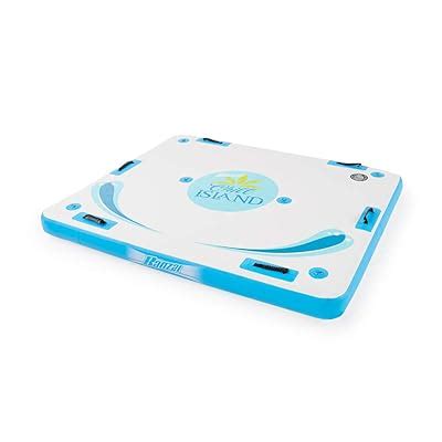 Buy BANZAI 85808 Inflatable Floating Oasis Island Deck with Air Pump ...