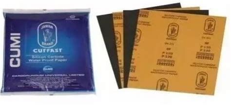 VIZHLI Water Proof Emery paper OR Sheet 100 GRIT (PACK OF 50) Silicon ...