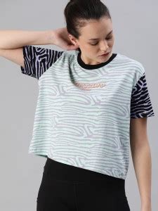 HRX by Hrithik Roshan Tie & Dye Women Round Neck Green T-Shirt - Buy ...