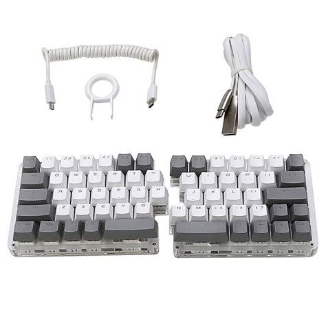 Macro Split Mechanical Keyboard White Backlit,Koolertron All 62 Keys ...