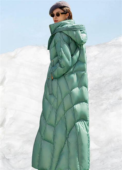 Hooded Maxi Thick Down Puffer Coat | Women's Parka – Vivian Seven
