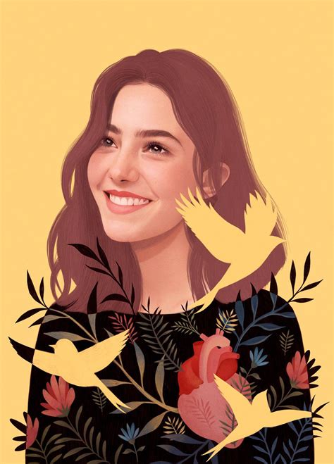 editorial portrait illustration