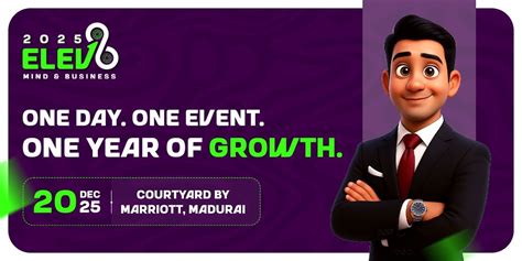 Elev8 2025 - South TNs First & Biggest Business Growth Event, Courtyard ...