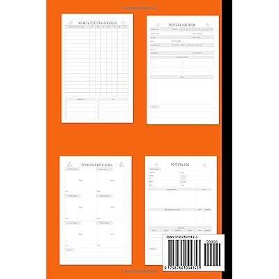 Buy Pottery Making Log book: A Journal To Keep Record Of Project Name ...