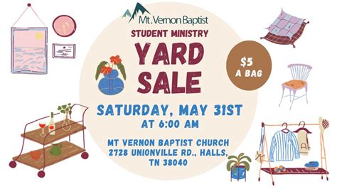 Youth Yard Sale, 2728 Unionville Rd, Halls, TN, 31 May 2025 | AllEvents