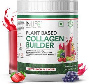 INLIFE Vegan Collagen Builder Supplements,Plant Based Collagen Powder ...