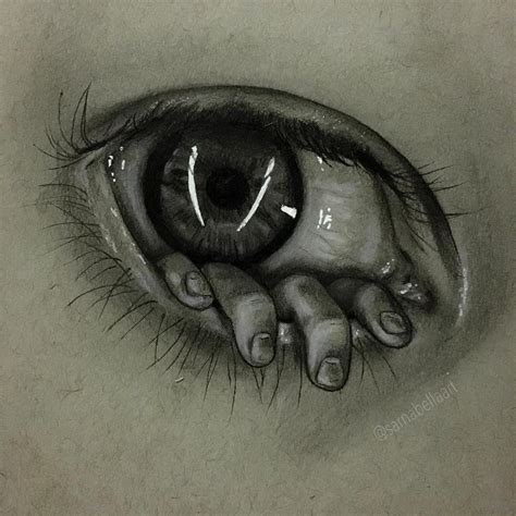 Creepy Eyes Drawing