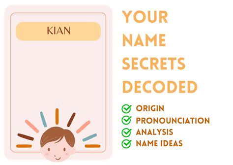Kian - Boy Name Meaning and Pronunciation