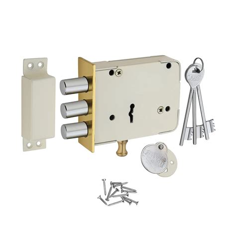 Laxmi Main Door Lock with 3 Keys | Special Heavy Deadbolt Bullet Door ...