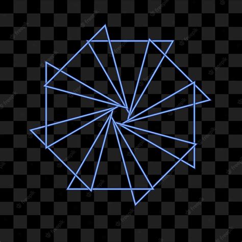 Premium Vector | Abstract blue shining geometric shape isolated vector ...