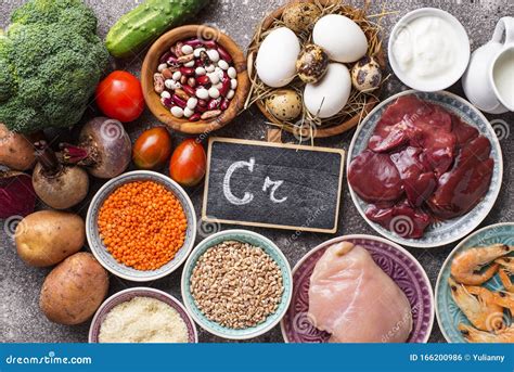 Natural Products Sources of Chromium Stock Photo - Image of dietary ...