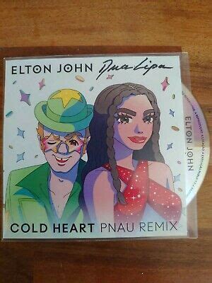 ELTON JOHN & Dua Lipa - Cold Heart - CD Single & Art Card Signed By ...