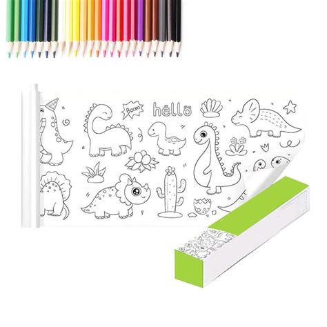 Drawing Roll for Kids, 1/6PCS Drawing Paper Roll DIY Painting Drawing ...