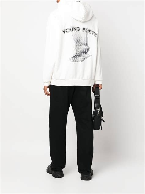 YOUNG POETS logo drawstring hoodie | Smart Closet