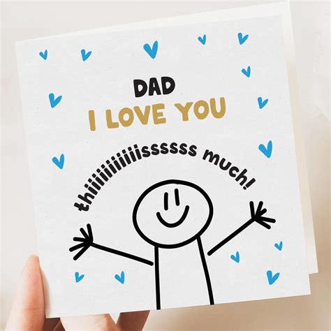 Fathers Day Card, for Dad, Funny Cute Dad, Grandad, for Him, Gift ...
