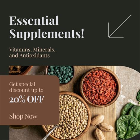 Dietary Supplements Ad with Great Discount Online Instagram Post ...
