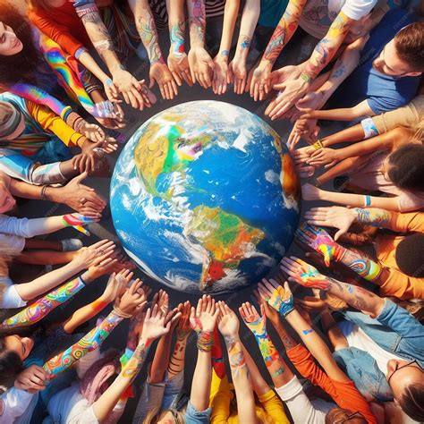 Premium Photo | A diverse group of people from different cultures ...