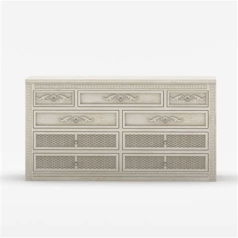 Pittsburg White 9 Drawer Dresser