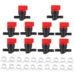 WaruiTT 10Pcs 698183 494768 Fuel Shut Off Valve with Clamp for Murray ...