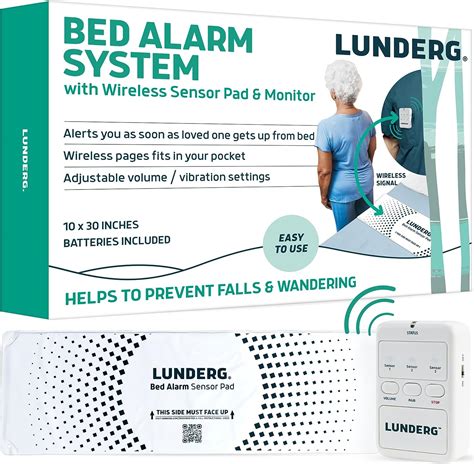 Amazon.com: Lunderg Bed Alarm System - Wireless Bed Sensor Pad (10” x ...
