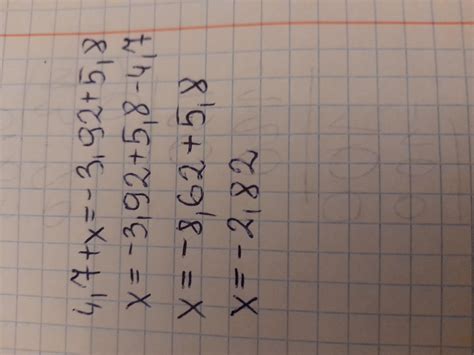 Rozwiąż równanie 4,7+x=-3,92+5,8Pliss - Brainly.pl
