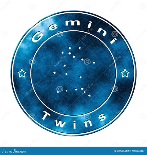 Gemini Star Constellation, Castor & Pollux, Twins Constellation Stock ...