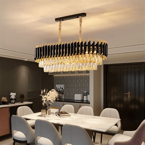 Buy Black Mamba Oval Dining Chandelier – Harold Electricals
